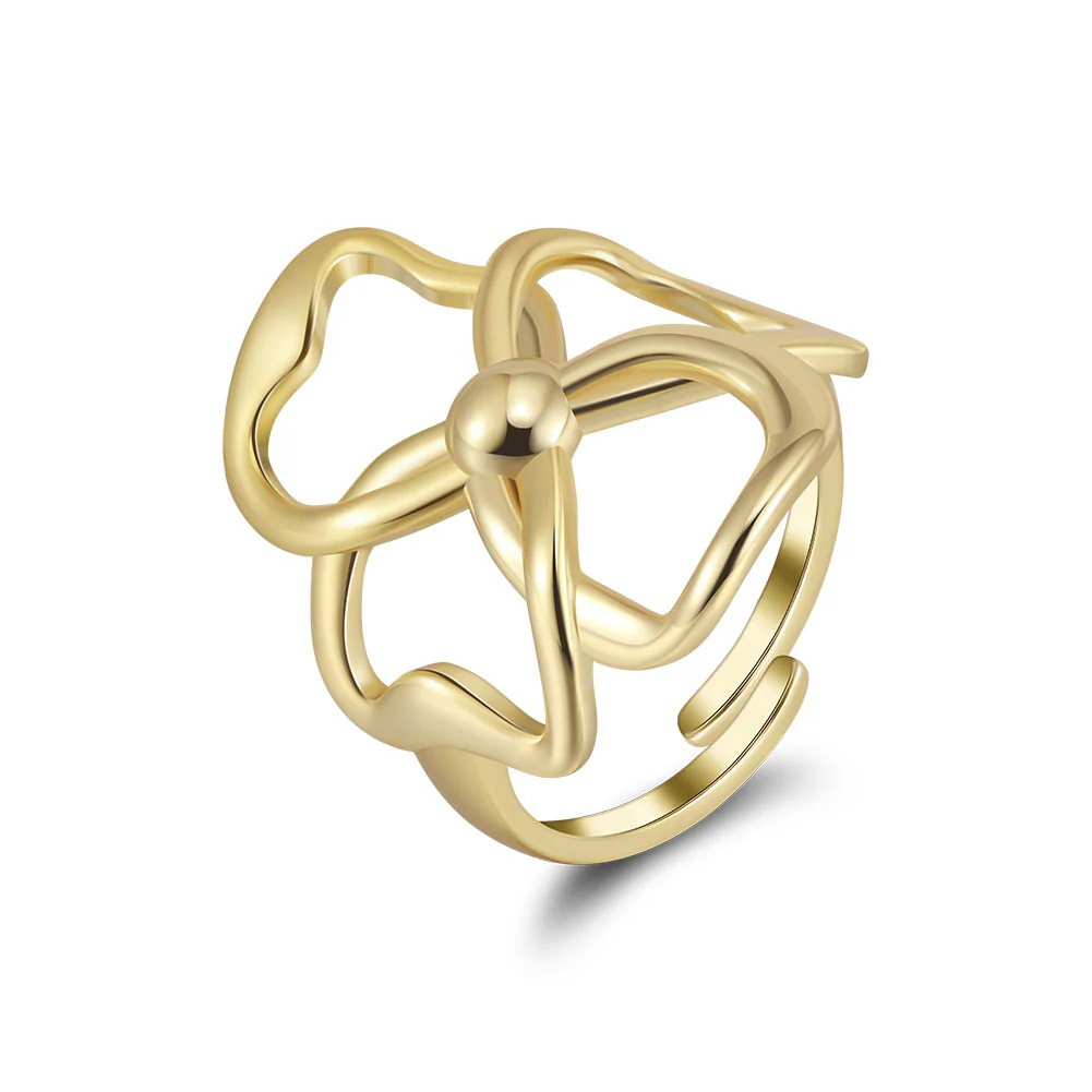 BLOOM PETAL STATEMENT RING IN STERLING SILVER