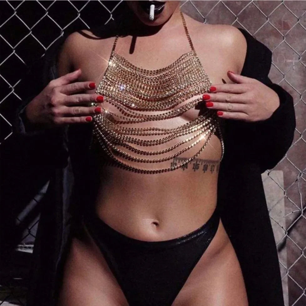 ECLIPSE LAYERED CRYSTAL BODY CHAIN