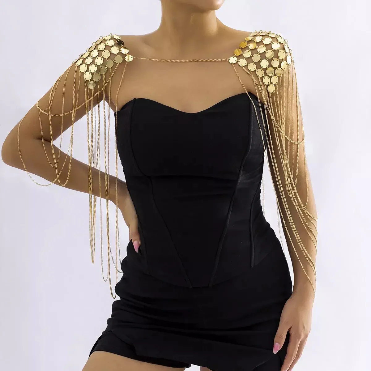 GILDED CASCADE SHOULDER CAPE