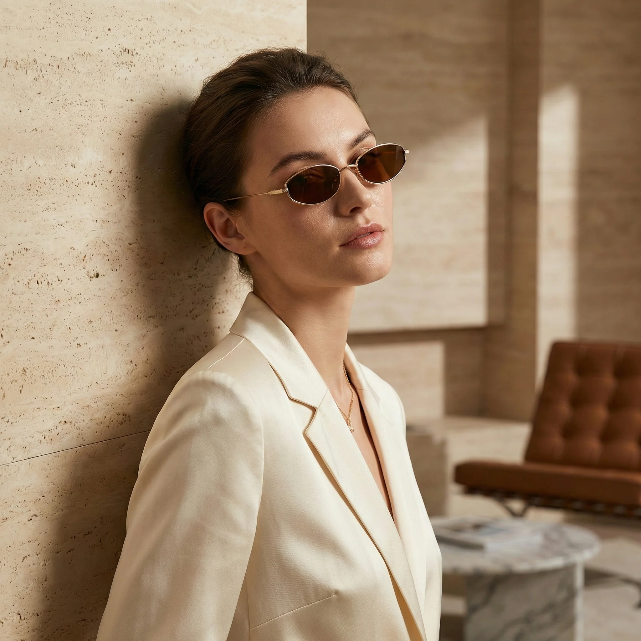 LUCENZA OVAL SUNGLASSES