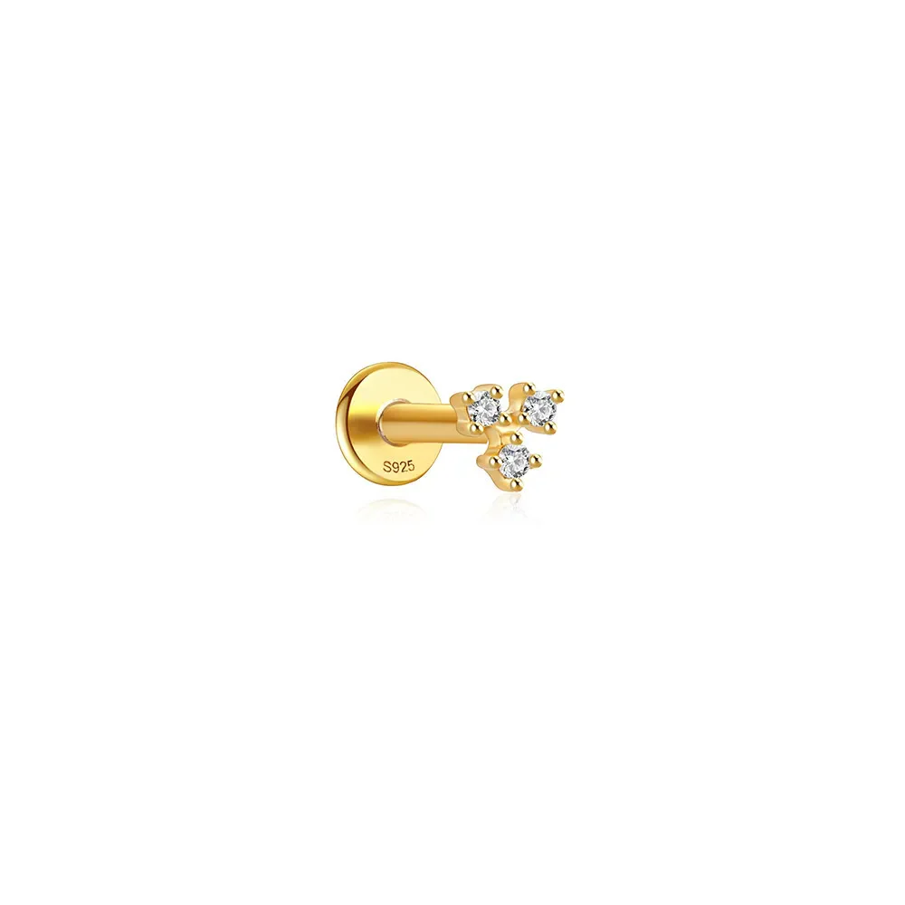 MICRO PRONG PIERCING IN STERLING SILVER - Image 6