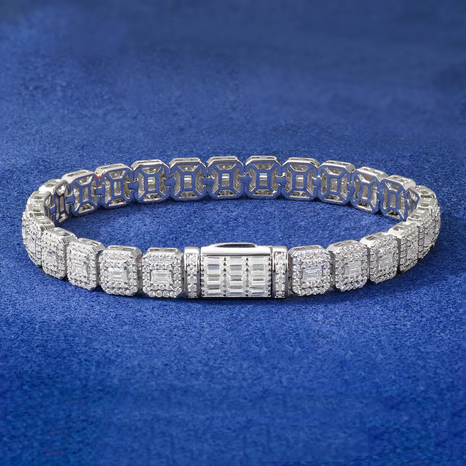 MOISSANITE DIAMOND TENNIS BRACELET IN STERLING SILVER