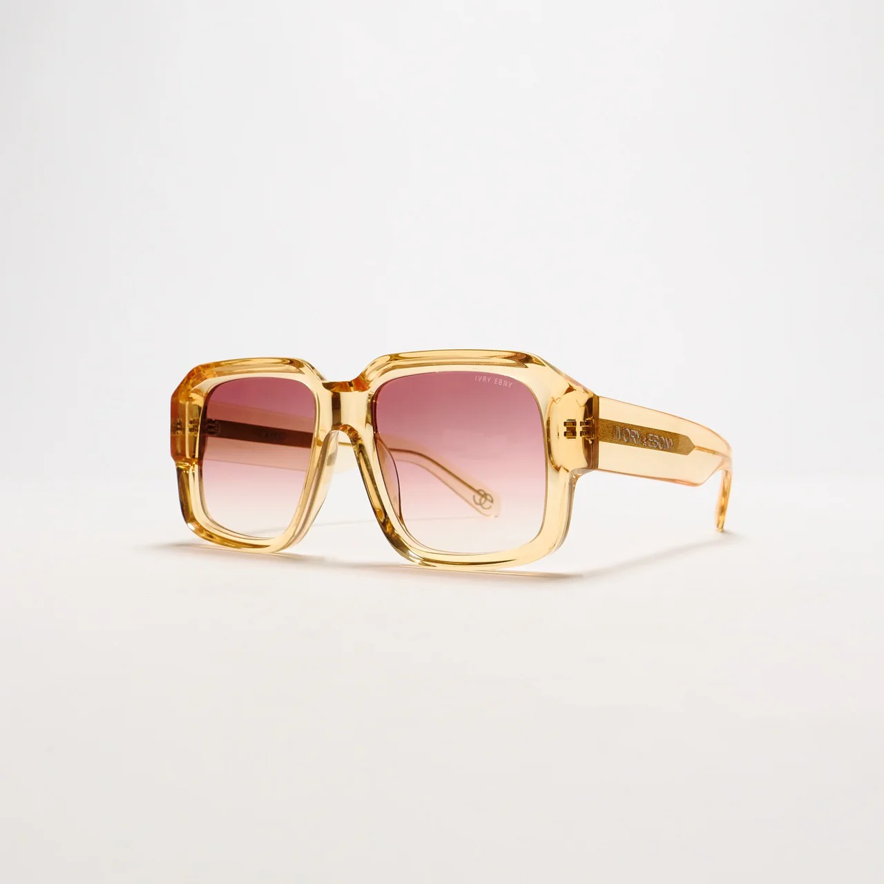 Retro Squared Orange Sunglasses - Image 6