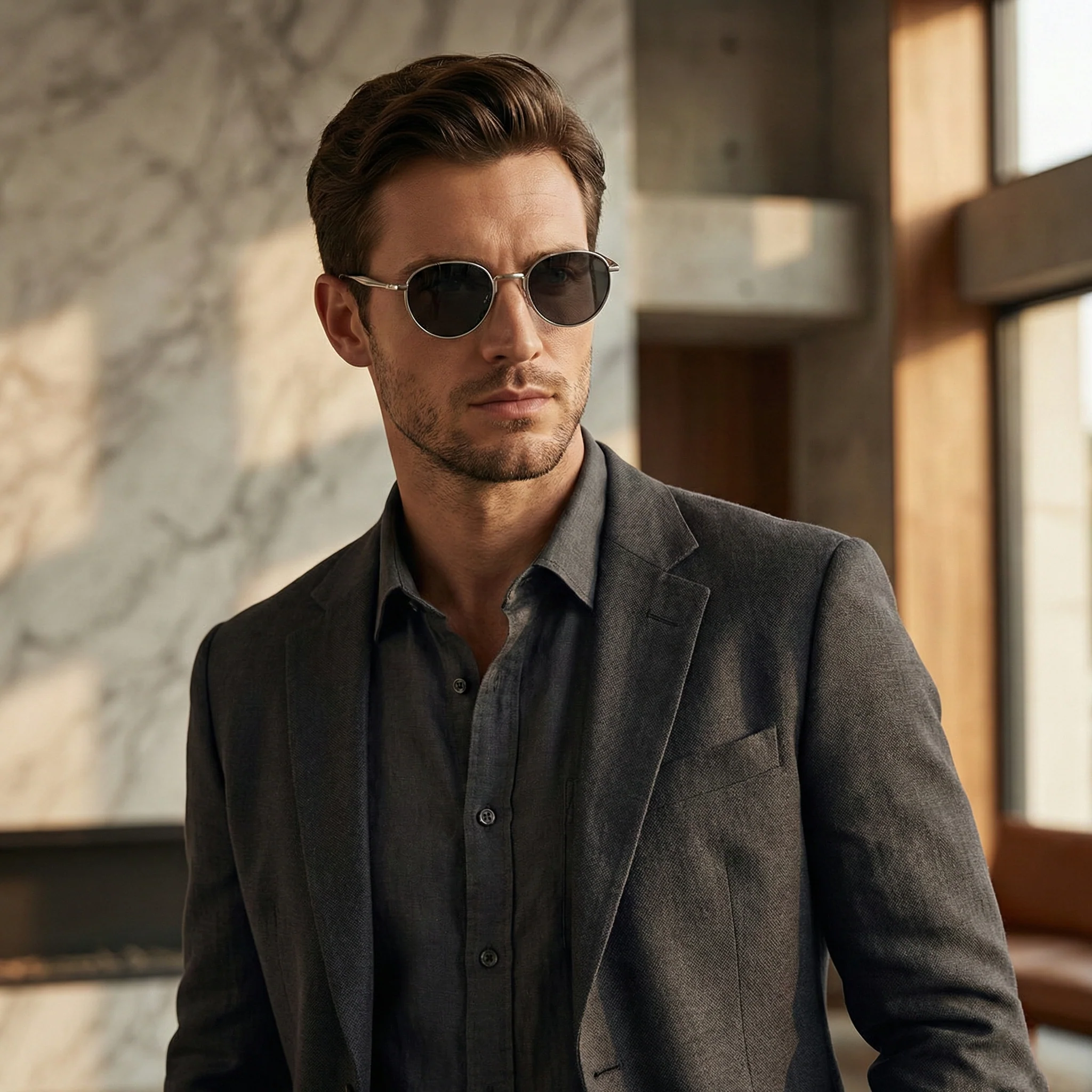 VALENCE METAL ROUND SUNGLASSES